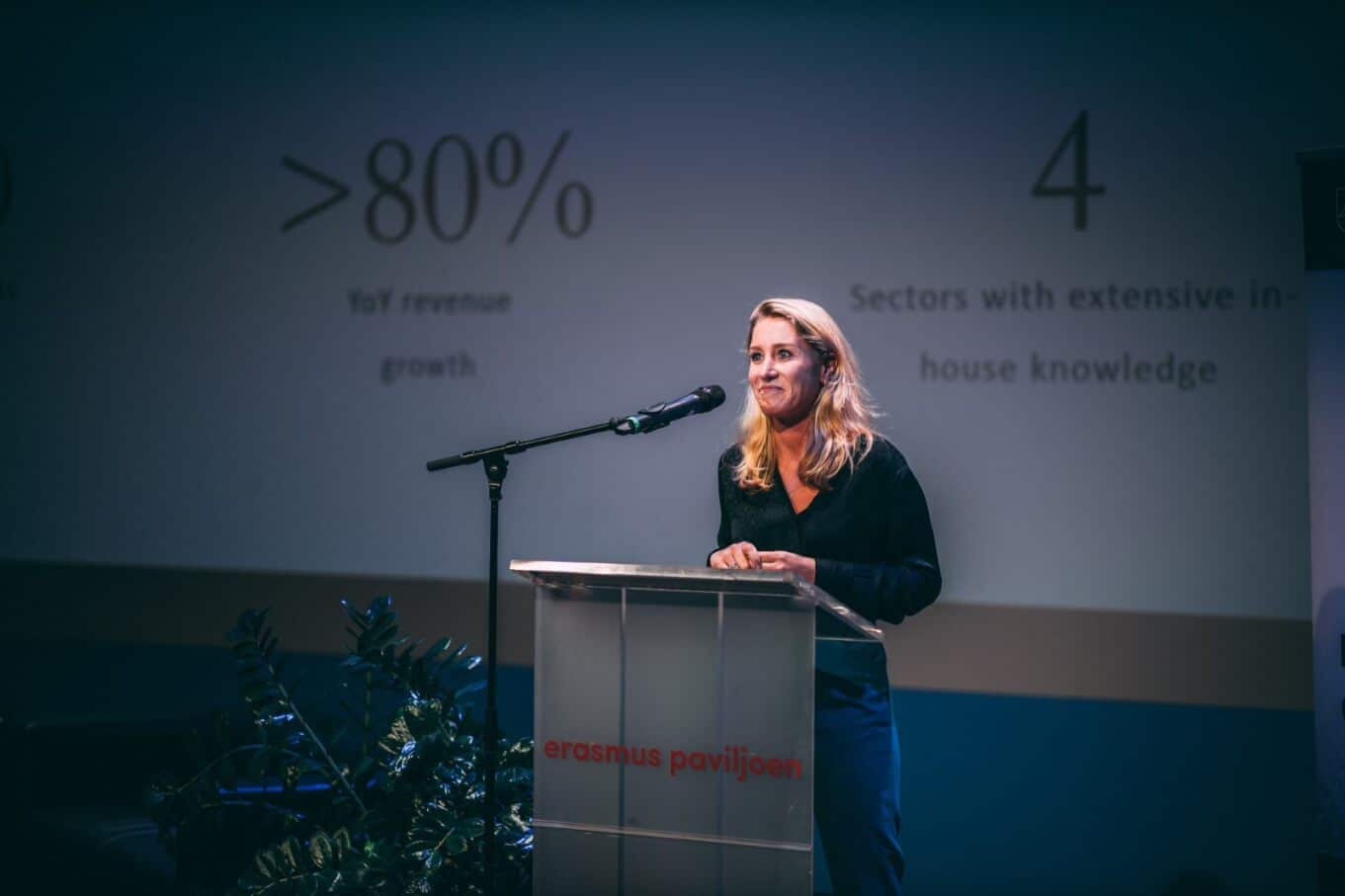 Women giving a presentation